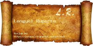 Lengyel Ruperta névjegykártya